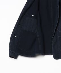 RRL インディゴドットストライプ ツイルエンジニアコートS 新品未使用タグ付 RRL(ダブルアールエルラルフローレン):インディゴ ドット ストライプ