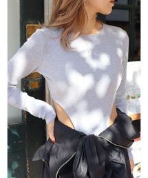 EVRIS | リブボディスーツ(Tシャツ/カットソー)