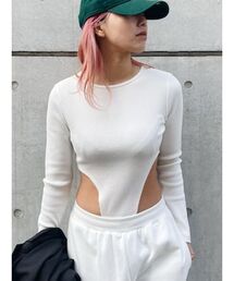 EVRIS | リブボディスーツ(Tシャツ/カットソー)