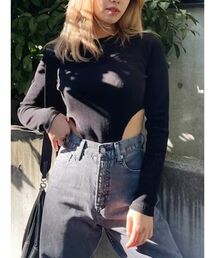 EVRIS | リブボディスーツ(Tシャツ/カットソー)