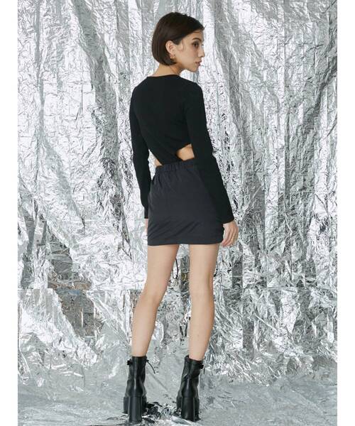 EVRIS（エヴリス）の「リブボディスーツ（Tシャツ/カットソー・レディース・ホワイト/ブラック/グレー・FREE）」の7枚目の写真