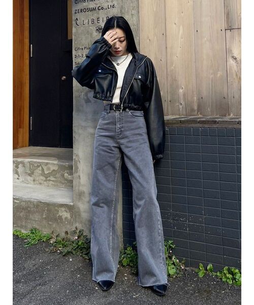 EVRIS（エヴリス）の「リブボディスーツ（Tシャツ/カットソー・レディース・ホワイト/ブラック/グレー・FREE）」の21枚目の写真