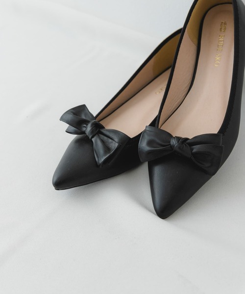 RODE SKO(ロデスコ)の「リボン2WAYパンプス(パンプス・レディース・ブラック/ドット・37/38/36)」の3枚目の写真