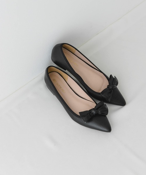 RODE SKO(ロデスコ)の「リボン2WAYパンプス(パンプス・レディース・ブラック/ドット・37/38/36)」の5枚目の写真