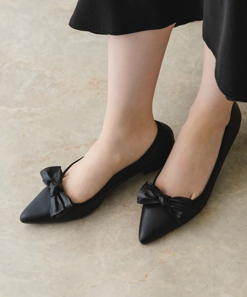 RODE SKO(ロデスコ)の「リボン2WAYパンプス(パンプス・レディース・ブラック/ドット・37/38/36)」の8枚目の写真