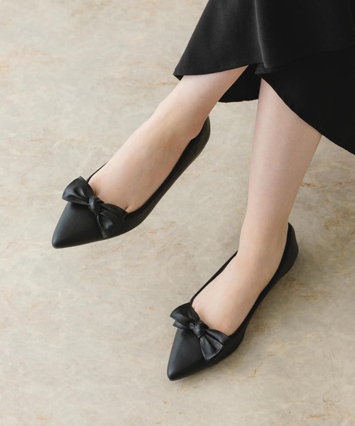 RODE SKO(ロデスコ)の「リボン2WAYパンプス(パンプス・レディース・ブラック/ドット・37/38/36)」の9枚目の写真