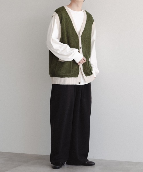 Eaphi エフィ神﨑蓮音さんブランド ニットベスト セール】アーガイルニットベスト（ベスト）｜KBF（ケイビーエフ