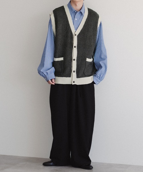 セール】バイカラーブークレニットベスト（ベスト）｜epnok