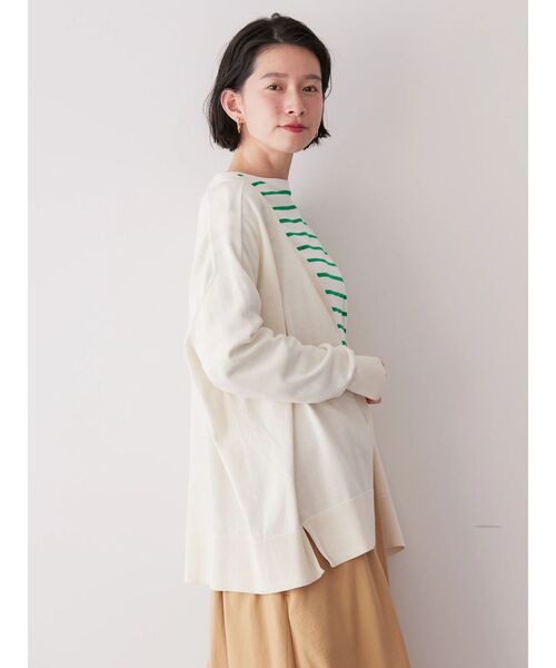 AMERICAN HOLIC(アメリカンホリック)の「UVカットミディニットカーディガン【WEB限定サイズ有】(カーディガン/ボレロ・レディース・グレイッシュベージュ/ブルー/オフホワイト/オレンジ/ネイビー・M/L/S)」の15枚目の写真