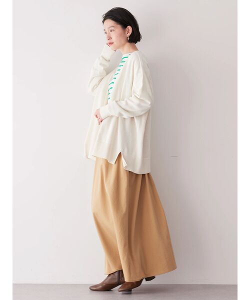 AMERICAN HOLIC(アメリカンホリック)の「UVカットミディニットカーディガン【WEB限定サイズ有】(カーディガン/ボレロ・レディース・グレイッシュベージュ/ブルー/オフホワイト/オレンジ/ネイビー・M/L/S)」の18枚目の写真