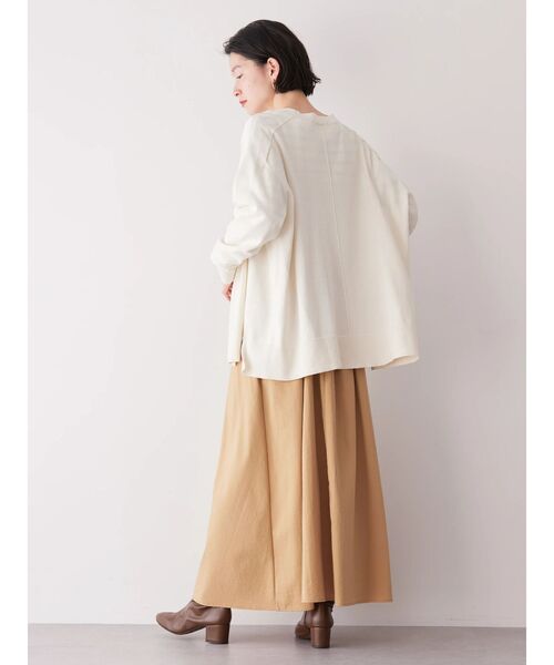 AMERICAN HOLIC(アメリカンホリック)の「UVカットミディニットカーディガン【WEB限定サイズ有】(カーディガン/ボレロ・レディース・グレイッシュベージュ/ブルー/オフホワイト/オレンジ/ネイビー・M/L/S)」の19枚目の写真