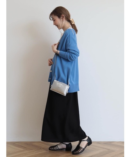 AMERICAN HOLIC(アメリカンホリック)の「UVカットミディニットカーディガン【WEB限定サイズ有】(カーディガン/ボレロ・レディース・グレイッシュベージュ/ブルー/オフホワイト/オレンジ/ネイビー・M/L/S)」の7枚目の写真