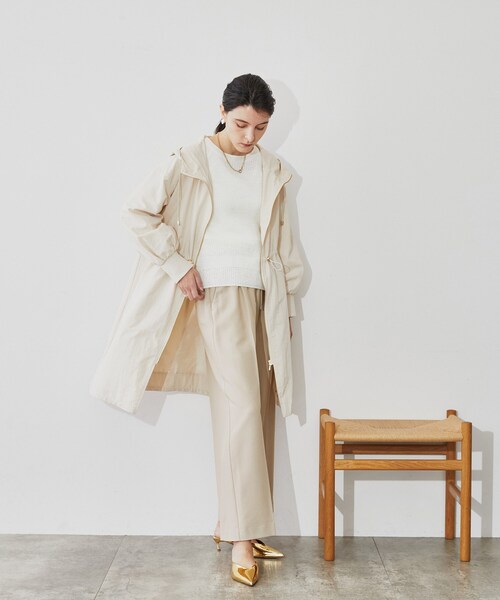 cloenc（クロエンス）の「◆【手洗い可】ツイルストレートパンツ（その他パンツ・レディース・ライトグレー/ベージュ/ネイビー・01/02/03）」の12枚目の写真
