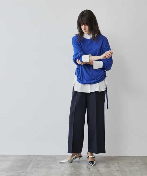 cloenc（クロエンス）の「◆【手洗い可】ツイルストレートパンツ（その他パンツ・レディース・ライトグレー/ベージュ/ネイビー・01/02/03）」の15枚目の写真