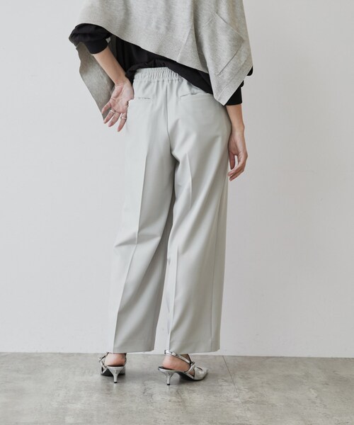 cloenc（クロエンス）の「◆【手洗い可】ツイルストレートパンツ（その他パンツ・レディース・ライトグレー/ベージュ/ネイビー・01/02/03）」の7枚目の写真