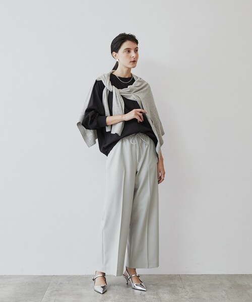 cloenc（クロエンス）の「◆【手洗い可】ツイルストレートパンツ（その他パンツ・レディース・ライトグレー/ベージュ/ネイビー・01/02/03）」の8枚目の写真