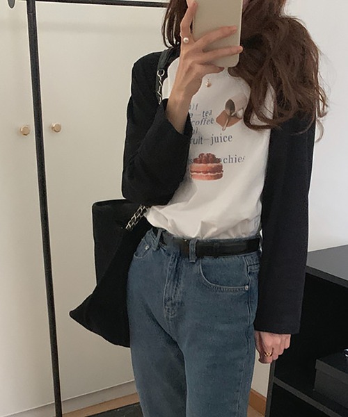 LAFFMO（ラフモ）の「ラグラン長袖カットソー（Tシャツ/カットソー・レディース・レッド/ブラック・F）」の5枚目の写真