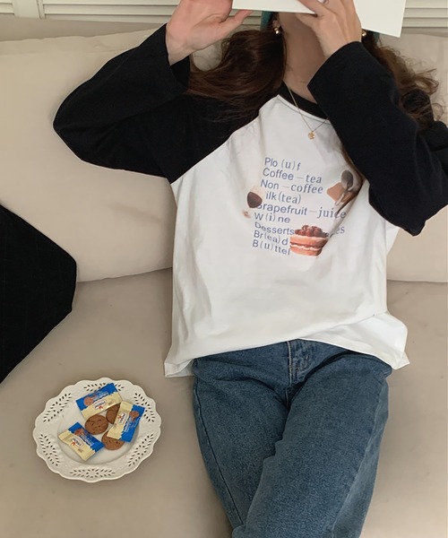 LAFFMO（ラフモ）の「ラグラン長袖カットソー（Tシャツ/カットソー・レディース・レッド/ブラック・F）」の9枚目の写真