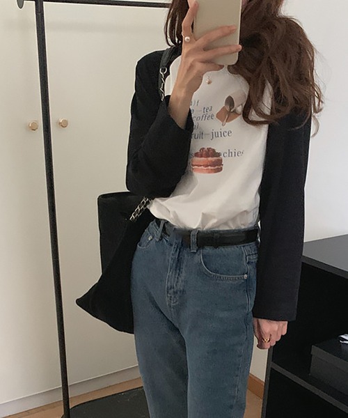 LAFFMO（ラフモ）の「ラグラン長袖カットソー（Tシャツ/カットソー・レディース・レッド/ブラック・F）」の12枚目の写真