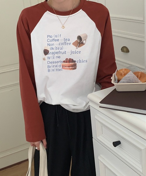 LAFFMO（ラフモ）の「ラグラン長袖カットソー（Tシャツ/カットソー・レディース・レッド/ブラック・F）」の18枚目の写真