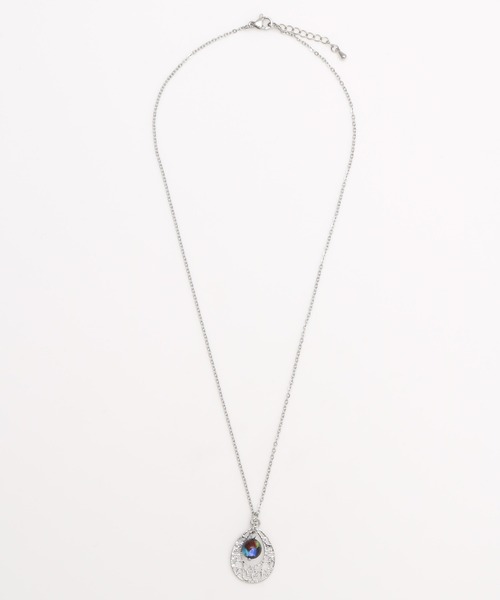 チャイハネ（チャイハネ）の「【チャイハネ】ホタル玉＆透かしモチーフネックレス（ネックレス・レディース・ブルー/マルチ・FREE）」の4枚目の写真