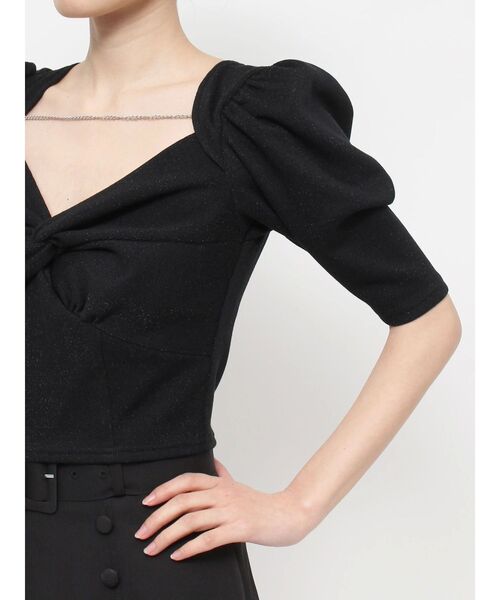 EATME(イートミー)の「ツイストリブTOP(ニット/セーター・レディース・ブラック/グレー・FREE)」の13枚目の写真