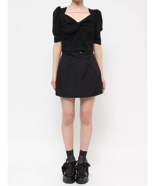 EATME(イートミー)の「ツイストリブTOP(ニット/セーター・レディース・ブラック/グレー・FREE)」の16枚目の写真