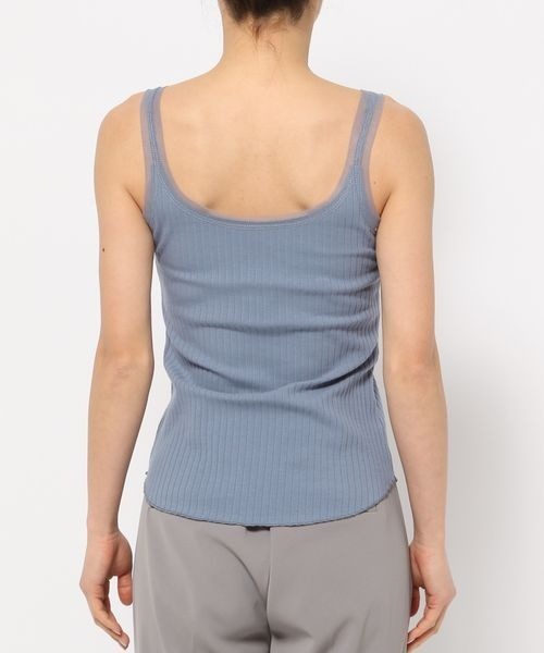 mysty woman（ミスティウーマン）の「チュール2WAYタンク 　113504（タンクトップ・レディース・ブルー/オフホワイト/ブラック・FREE）」の11枚目の写真