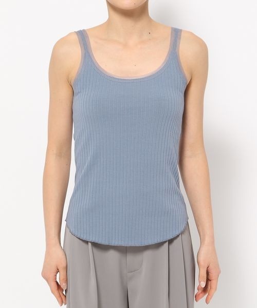 mysty woman（ミスティウーマン）の「チュール2WAYタンク 　113504（タンクトップ・レディース・ブルー/オフホワイト/ブラック・FREE）」の12枚目の写真