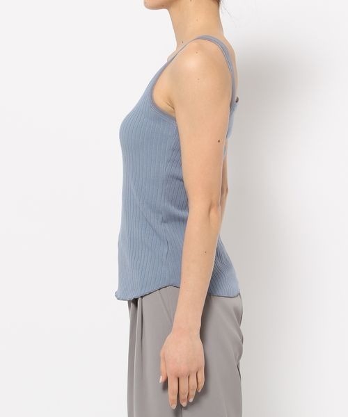 mysty woman（ミスティウーマン）の「チュール2WAYタンク 　113504（タンクトップ・レディース・ブルー/オフホワイト/ブラック・FREE）」の13枚目の写真