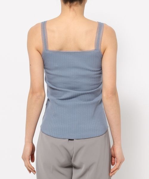 mysty woman（ミスティウーマン）の「チュール2WAYタンク 　113504（タンクトップ・レディース・ブルー/オフホワイト/ブラック・FREE）」の14枚目の写真
