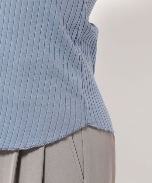 mysty woman（ミスティウーマン）の「チュール2WAYタンク 　113504（タンクトップ・レディース・ブルー/オフホワイト/ブラック・FREE）」の6枚目の写真