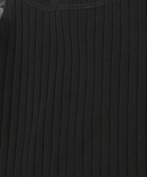 mysty woman（ミスティウーマン）の「チュール2WAYタンク 　113504（タンクトップ・レディース・ブルー/オフホワイト/ブラック・FREE）」の9枚目の写真