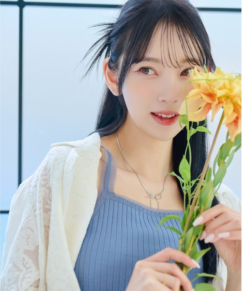 mysty woman（ミスティウーマン）の「チュール2WAYタンク 　113504（タンクトップ・レディース・ブルー/オフホワイト/ブラック・FREE）」の20枚目の写真