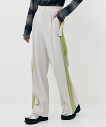 CITY TOKYO（シティトウキョウ）の「【手洗い可能】ジョーゼットサイドラインストレートパンツ（その他パンツ・レディース）」