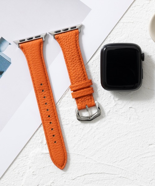 emonique(エモニーク)の「本革レザー Apple Watch バンド スマートウォッチバンド【38/40/41/42/44/45/49mm対応】(デジタル腕時計・レディース・グリーン/オレンジ/ブラウン/ダークブラウン/ブラック/ホワイト・42/38)」の6枚目の写真