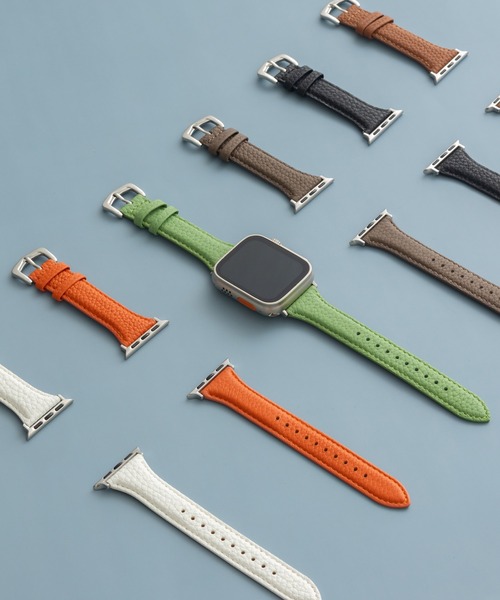 emonique(エモニーク)の「本革レザー Apple Watch バンド スマートウォッチバンド【38/40/41/42/44/45/49mm対応】(デジタル腕時計・レディース・グリーン/オレンジ/ブラウン/ダークブラウン/ブラック/ホワイト・42/38)」の7枚目の写真