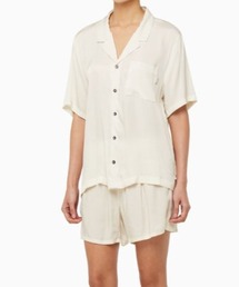 Calvin Klein/カルバンクライン S/S BUTTON DOWN ショートスリーブオープンカラーシャツ