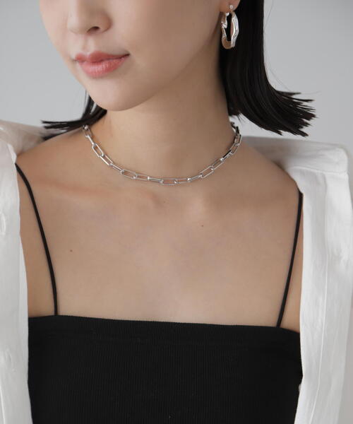 FREE'S MART（フリーズマート）の「チェーンチョーカー（ネックレス・レディース・シルバー・ﾌﾘ-）」の6枚目の写真