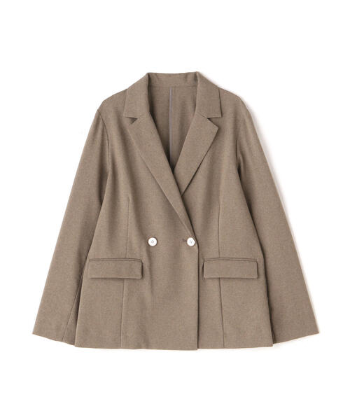 N.（N. Natural Beauty Basic）（エヌエヌナチュラルビューティーベーシック）の「【S Size Line】◆マットウースストレッチコンパクトジャケット（テーラードジャケット・レディース・ネイビー/ベージュ・SMALL/MEDIUM）」の7枚目の写真