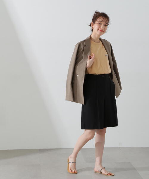 N.（N. Natural Beauty Basic）（エヌエヌナチュラルビューティーベーシック）の「【S Size Line】◆マットウースストレッチコンパクトジャケット（テーラードジャケット・レディース・ネイビー/ベージュ・SMALL/MEDIUM）」の16枚目の写真