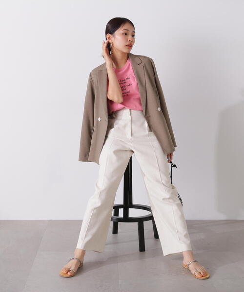 N.（N. Natural Beauty Basic）（エヌエヌナチュラルビューティーベーシック）の「【S Size Line】◆マットウースストレッチコンパクトジャケット（テーラードジャケット・レディース・ネイビー/ベージュ・SMALL/MEDIUM）」の19枚目の写真
