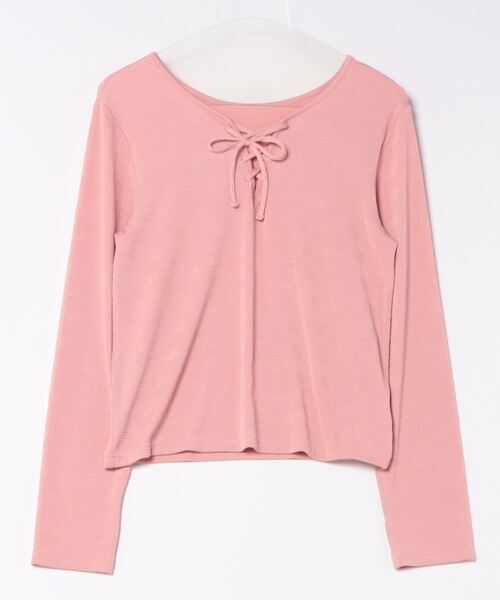 apres jour clair(アプレジュールクレア)の「【apres jour clair】2WAYレースアップトップス【ZOZOTOWN限定アイテム】(Tシャツ/カットソー・レディース・ピンク/ブラック/アイボリー・X-LARGE/フリー)」の5枚目の写真
