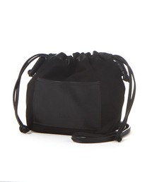 LAKOLE | フロントフェイクレザーポケット巾着ショルダーバッグ / 108020(ショルダーバッグ)