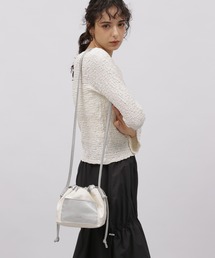 LAKOLE | フロントフェイクレザーポケット巾着ショルダーバッグ / 108020(ショルダーバッグ)