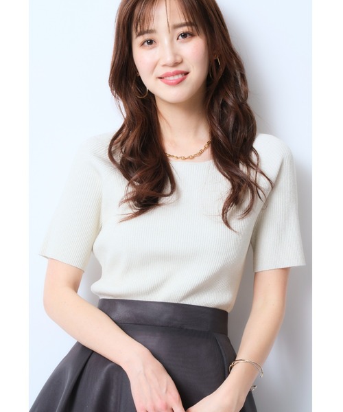 JUSGLITTY（ジャスグリッティー）の「ラメラグランリブニット（ニット