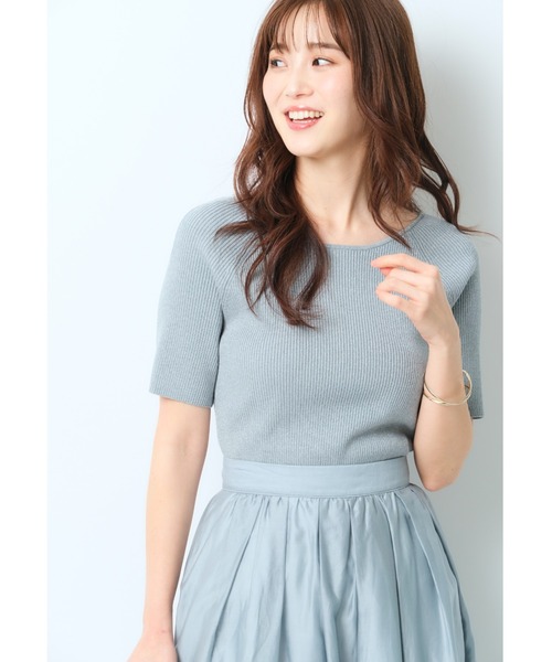 JUSGLITTY(ジャスグリッティー)の「ラメラグランリブニット JUSGLITTY(ジャスグリッティー)の「ラメラグランリブニット