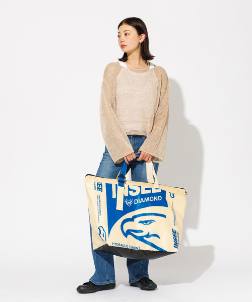 ABAHOUSE(アバハウス)の「WEB限定【THAILAND MADE/タイランド メイド】/ セメント バッグL(トートバッグ・メンズ・その他1/その他2/その他3/その他4/その他5/その他6/その他7/その他8・フリー)」の9枚目の写真