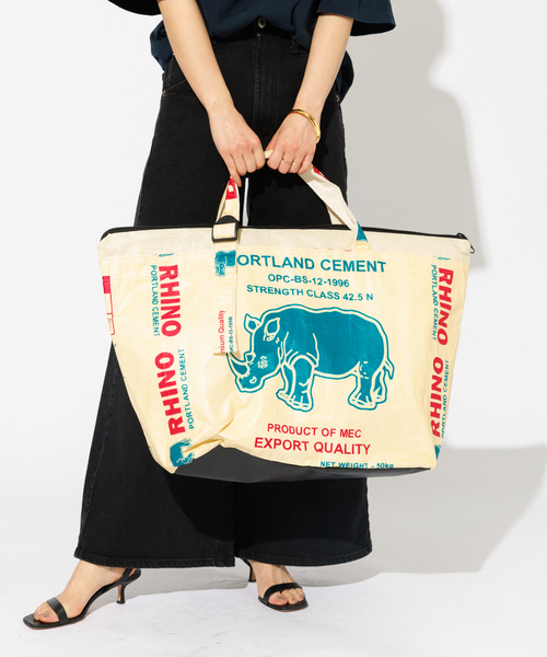 ABAHOUSE(アバハウス)の「WEB限定【THAILAND MADE/タイランド メイド】/ セメント バッグL(トートバッグ・メンズ・その他1/その他2/その他3/その他4/その他5/その他6/その他7/その他8・フリー)」の12枚目の写真