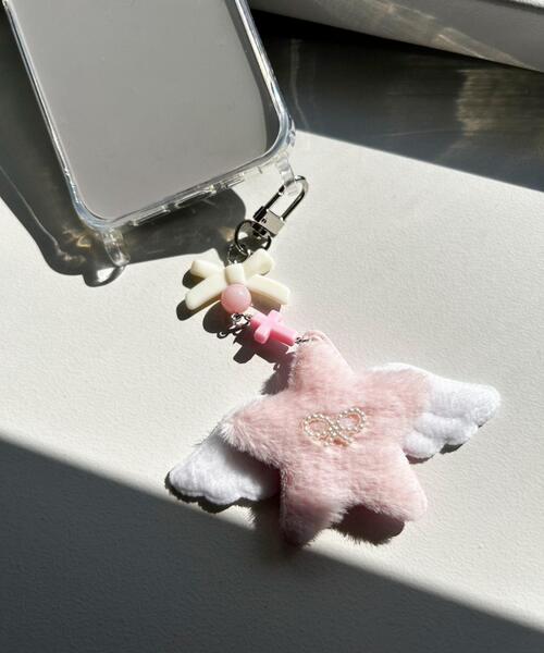 WEGO(ウィゴー)の「WEGO/ふわふわウィングストラップキーホルダー(キーホルダー・レディース・その他4/その他1/その他2/その他3・FREE)」の2枚目の写真